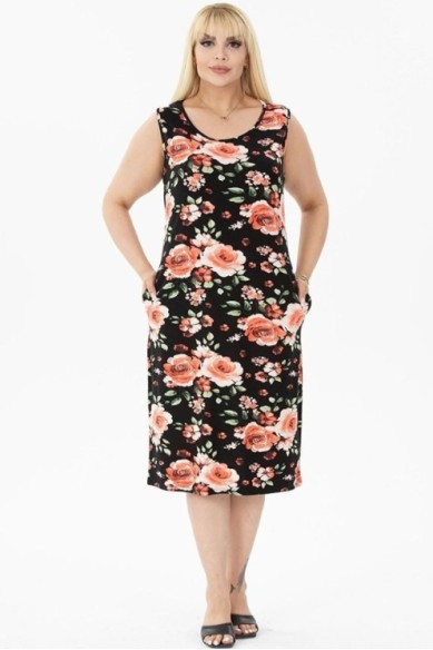 Vasarinė suknelė be rankovių