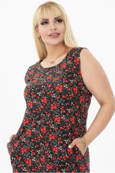 Vasarinė suknelė be rankovių