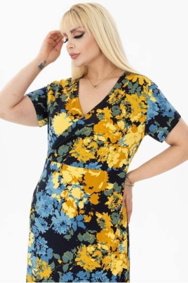 Suknelė trumpomis rankovėmis