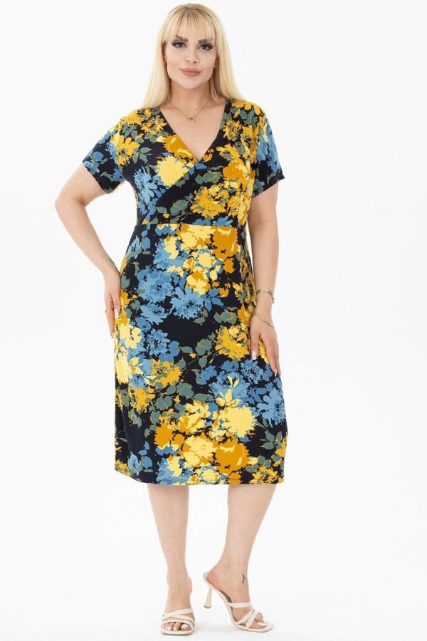 Suknelė trumpomis rankovėmis