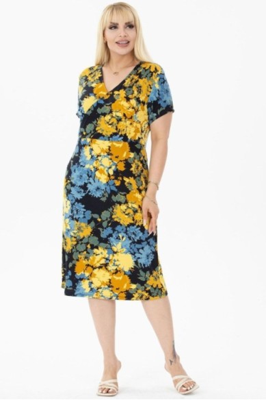 Suknelė trumpomis rankovėmis