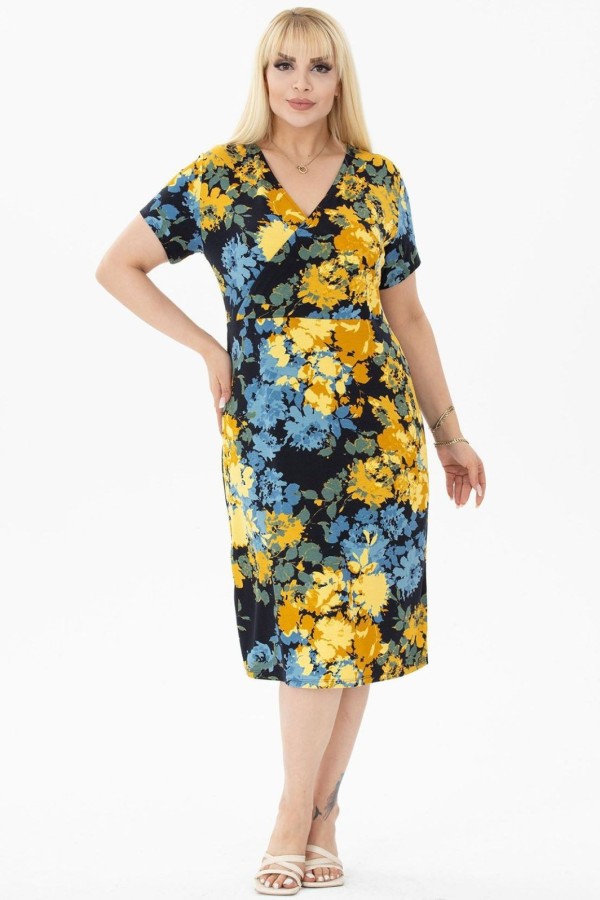 Suknelė trumpomis rankovėmis