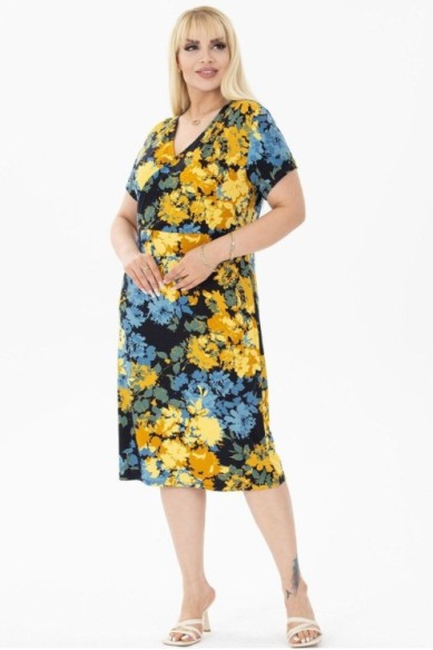 Suknelė trumpomis rankovėmis