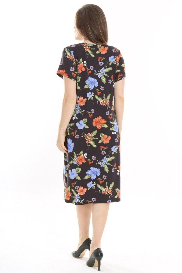 Viskozinė suknelė su gėlytėmis