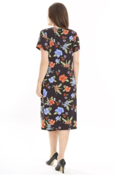 Viskozinė suknelė su gėlytėmis