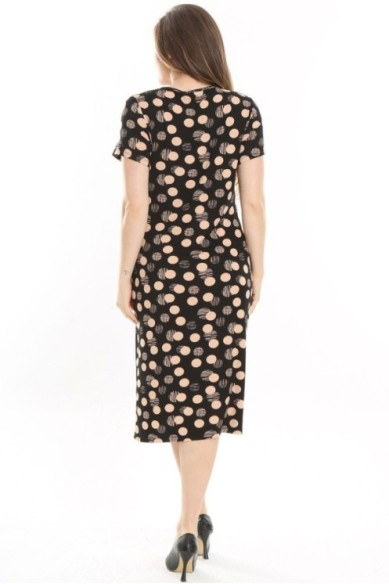 Viskozinė suknelė su rutuliukais