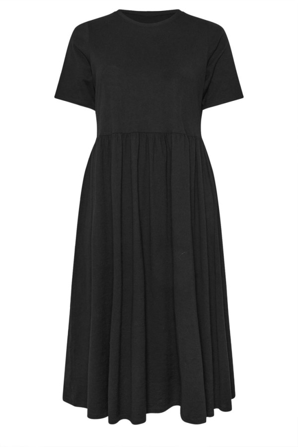 Juoda suknelė apkūnioms