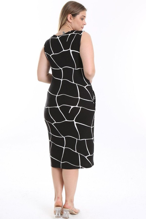 Vasarinė suknelė be rankovių