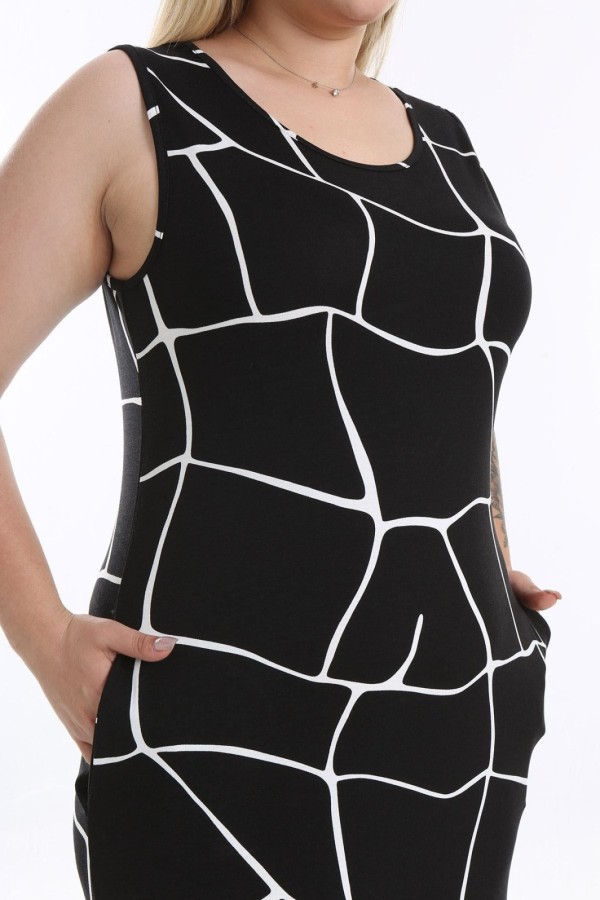 Vasarinė suknelė be rankovių