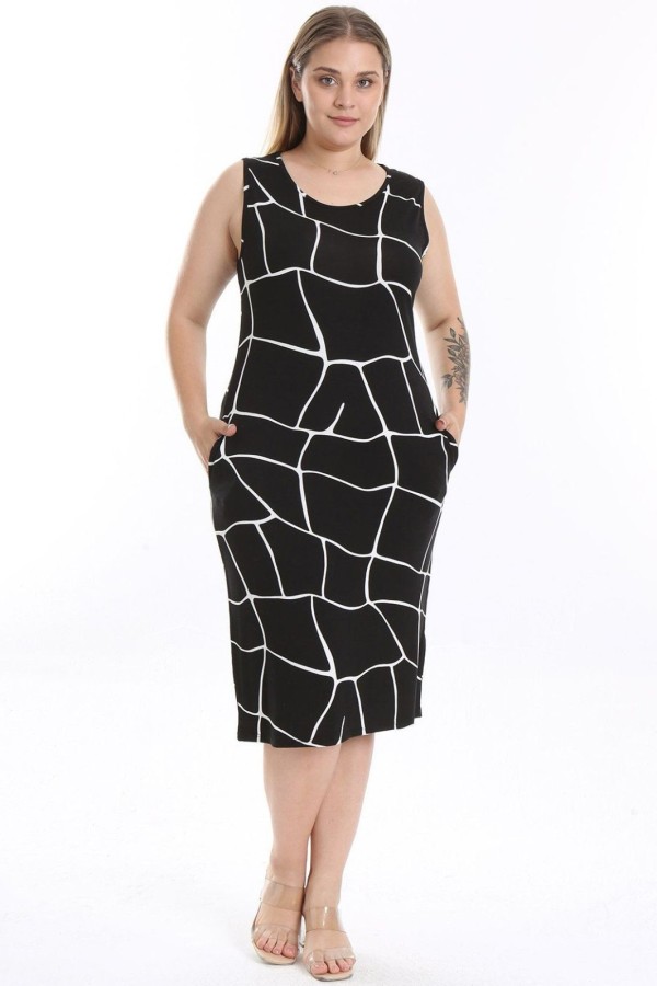 Vasarinė suknelė be rankovių