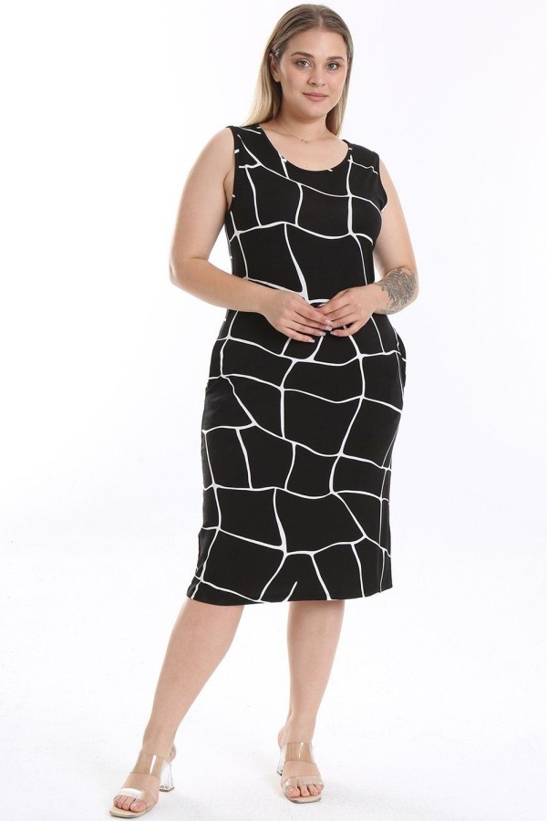 Vasarinė suknelė be rankovių