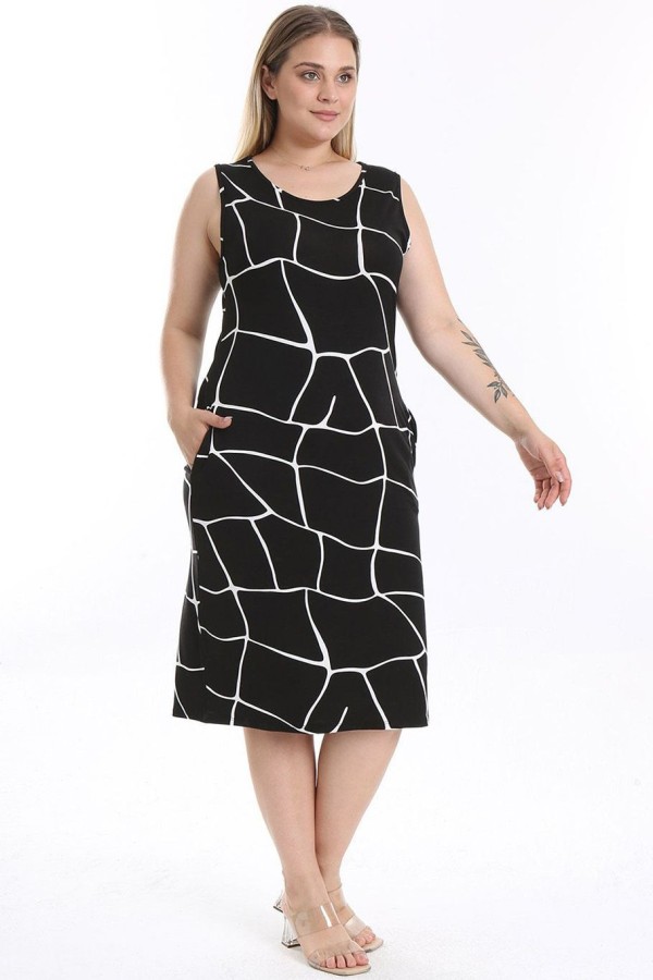 Vasarinė suknelė be rankovių