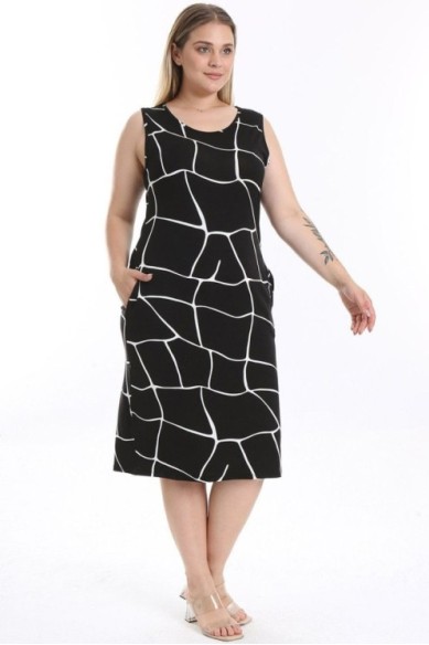 Vasarinė suknelė be rankovių