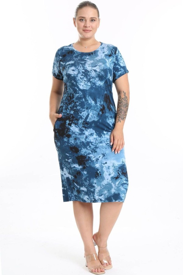 Suknelė trumpomis rankovėmis