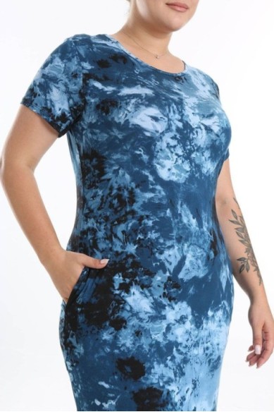 Suknelė trumpomis rankovėmis