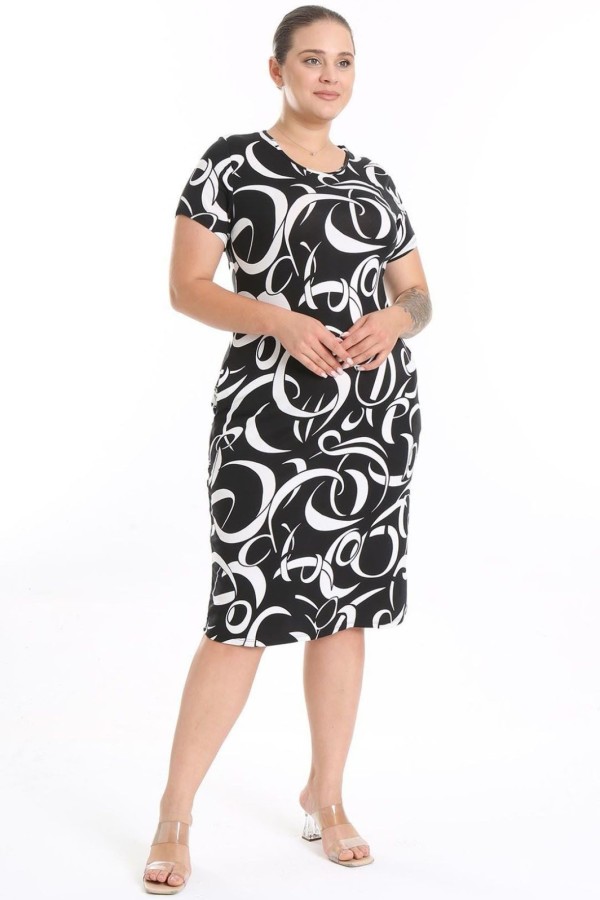 Suknelė trumpomis rankovėmis