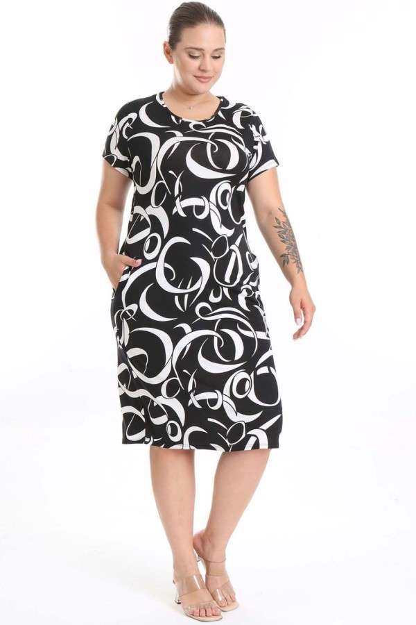 Suknelė trumpomis rankovėmis