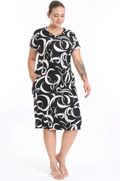 Suknelė trumpomis rankovėmis