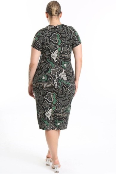 Suknelė trumpomis rankovėmis