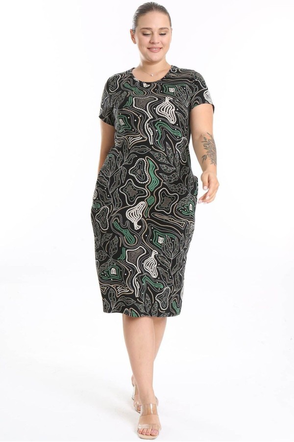 Suknelė trumpomis rankovėmis