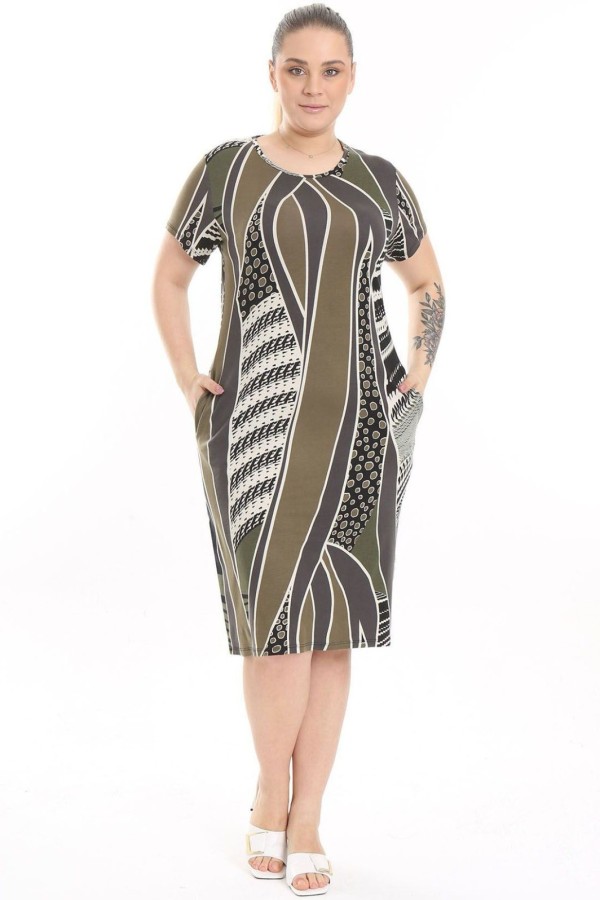 Suknelė trumpomis rankovėmis