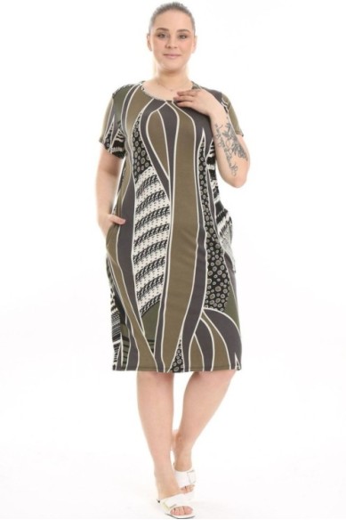 Suknelė trumpomis rankovėmis