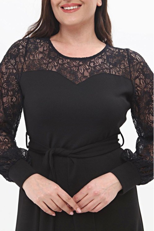 Elegantiška juoda suknelė 2