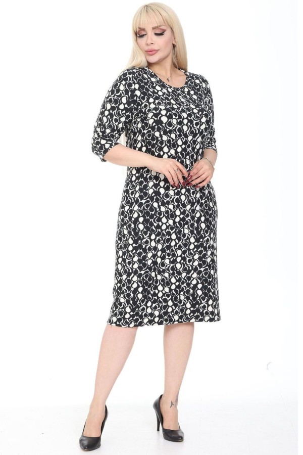 Klasikinė suknelė su kišenėmis