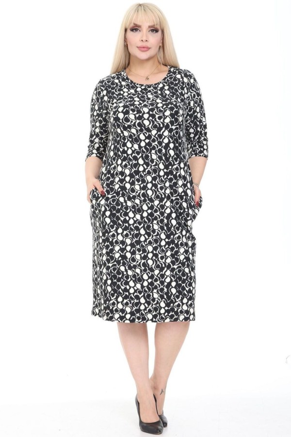 Klasikinė suknelė su kišenėmis