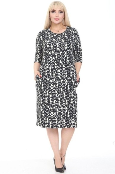 Klasikinė suknelė su kišenėmis