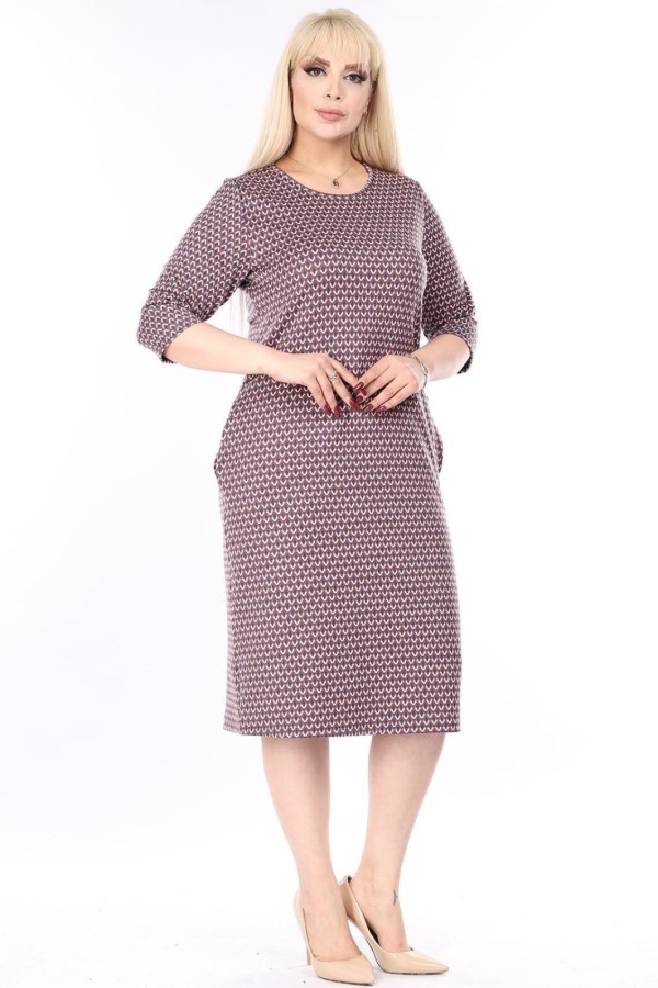 Klasikinė suknelė su kišenėmis