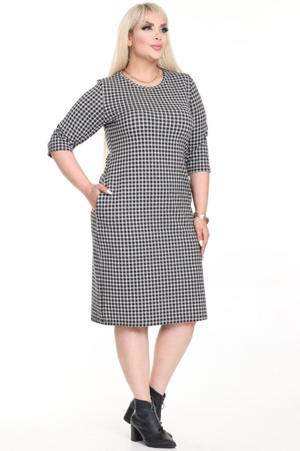 Klasikinė suknelė su kišenėmis