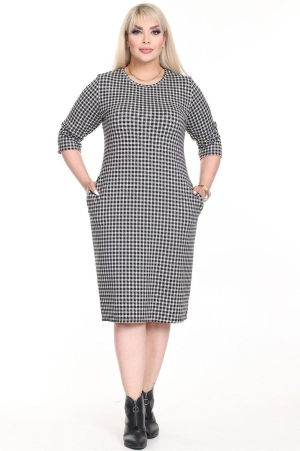 Klasikinė suknelė su kišenėmis