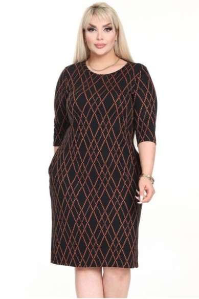 Klasikinė suknelė su kišenėmis