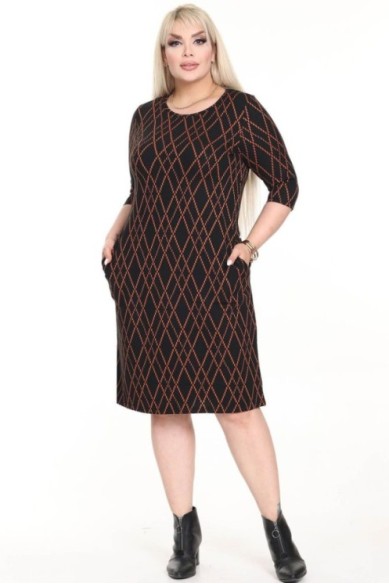 Klasikinė suknelė su kišenėmis