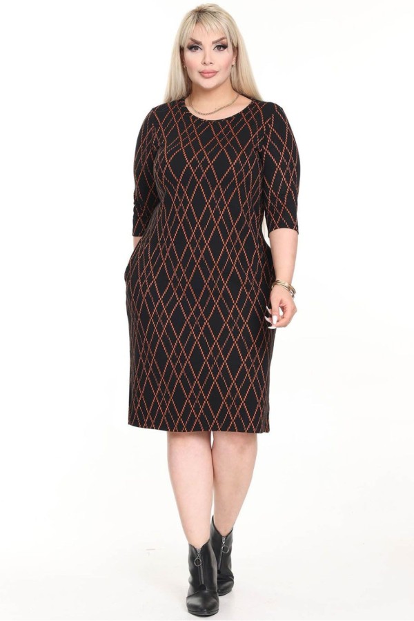 Klasikinė suknelė su kišenėmis