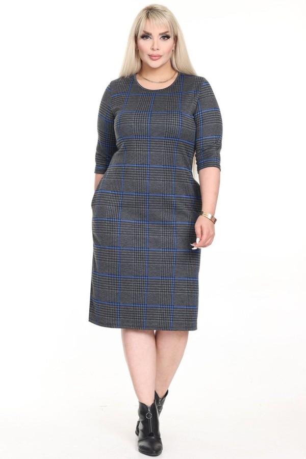 Klasikinė suknelė su kišenėmis