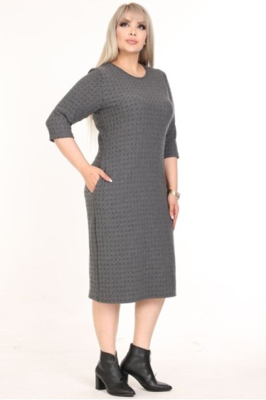 Klasikinė suknelė su kišenėmis