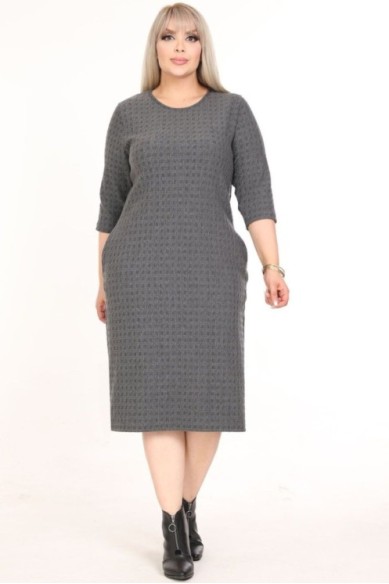 Klasikinė suknelė su kišenėmis