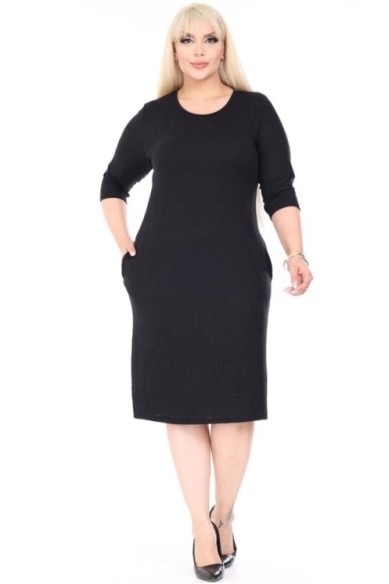 Klasikinė suknelė su kišenėmis