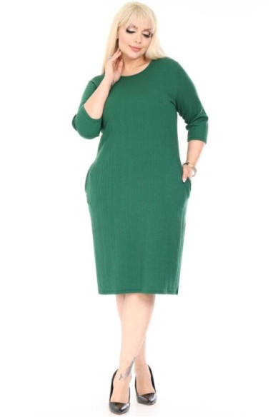 Klasikinė suknelė su kišenėmis