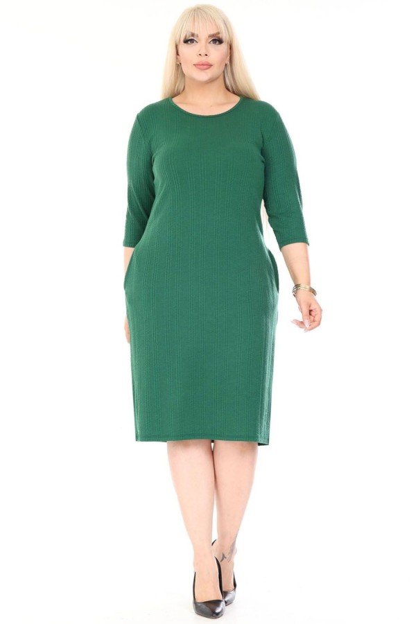 Klasikinė suknelė su kišenėmis