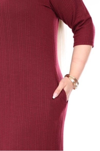 Klasikinė suknelė su kišenėmis