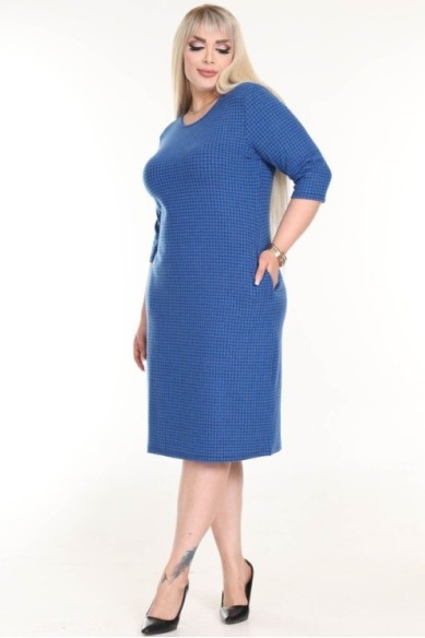 Klasikinė suknelė su kišenėmis