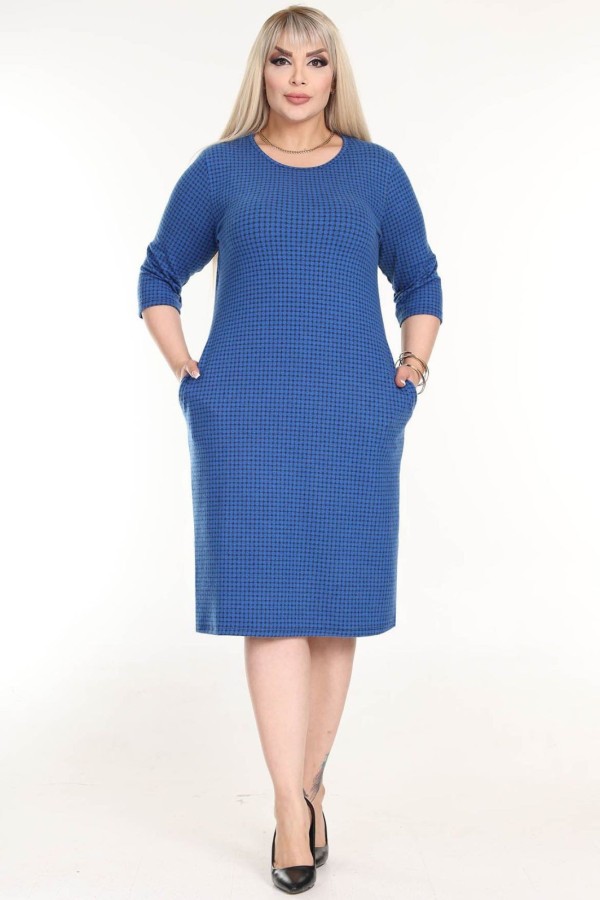 Klasikinė suknelė su kišenėmis