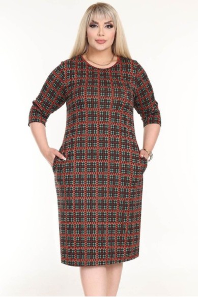 Klasikinė suknelė su kišenėmis