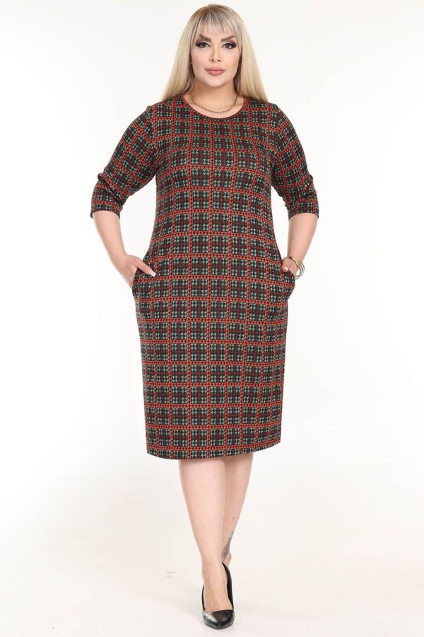 Klasikinė suknelė su kišenėmis