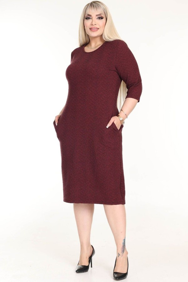 Klasikinė suknelė su kišenėmis