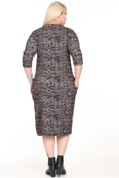 Klasikinė suknelė su kišenėmis