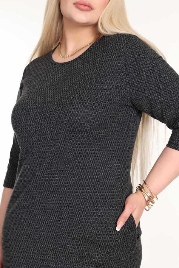 Klasikinė suknelė su kišenėmis